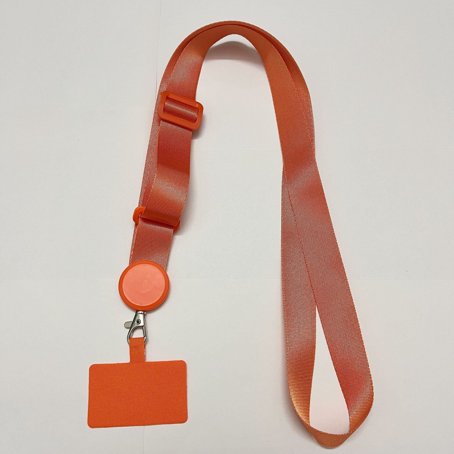 RW Custom Crossbody Wide Mobile Phone Necklace Clear Logo Patch Adjustable Long Universal Cell Phone Strap Holder Phone Lanyard