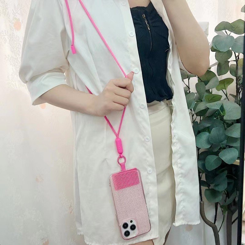 Adjustable Phone Lanyard Anti-lost Lanyard Strap Universal Detachable Colorful Neck Cord Phone Safety Tether Keychain Chain Rope