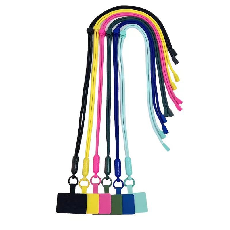 Adjustable Phone Lanyard Anti-lost Lanyard Strap Universal Detachable Colorful Neck Cord Phone Safety Tether Keychain Chain Rope