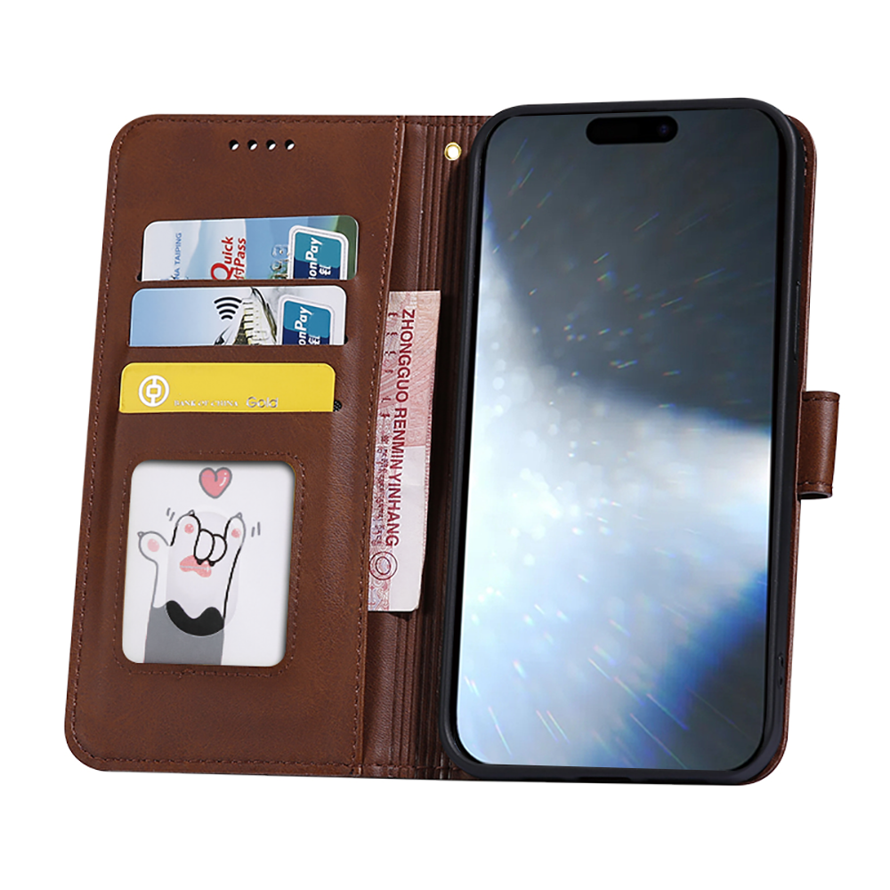 Fashion Wallet Phone Case For iPhone 16 Pro Max Flip Magnetic Leather Cover Protective Cases