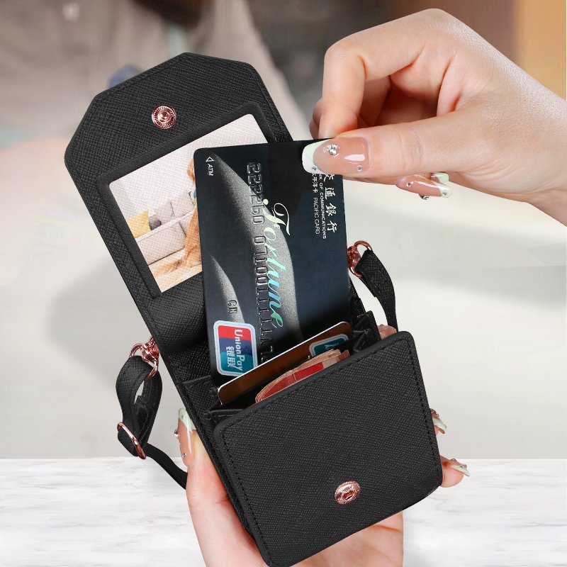 VIETAO Phone Wallet Case For Samsung Galaxy Z Flip 4 3 Cross body PU Leather Mobile Phone Cover With Wrist Strap For Samsung