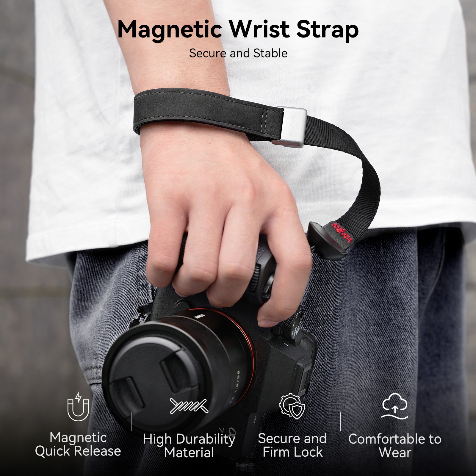 TELESIN anti-loss rope accessories for digital camera sports camera mobile phone multipurpose magnetic wrist strap