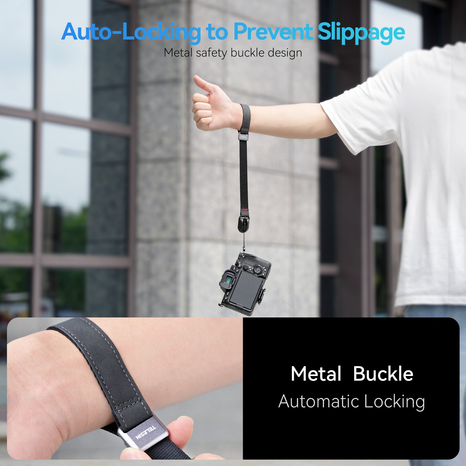 TELESIN anti-loss rope accessories for digital camera sports camera mobile phone multipurpose magnetic wrist strap