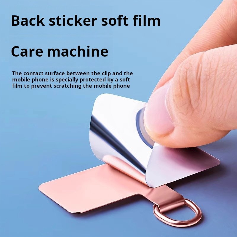 2024 Cheap Universal Phone Lanyard Patch Metal With Stainless Steel Slip Mobile Phone Tether Tab For Rope Shape Phone straps