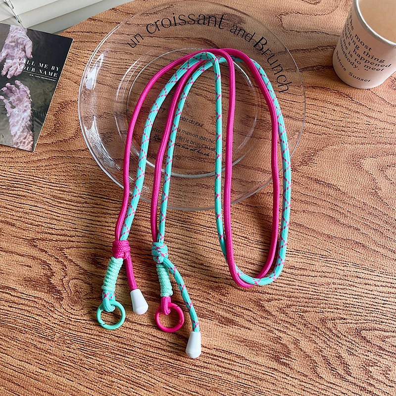 Handcrafted Adjustable Shoulder Phone Strap Mobile Phone Lanyard with Nylon and Polyester Hanging Accessory and Phone Holder