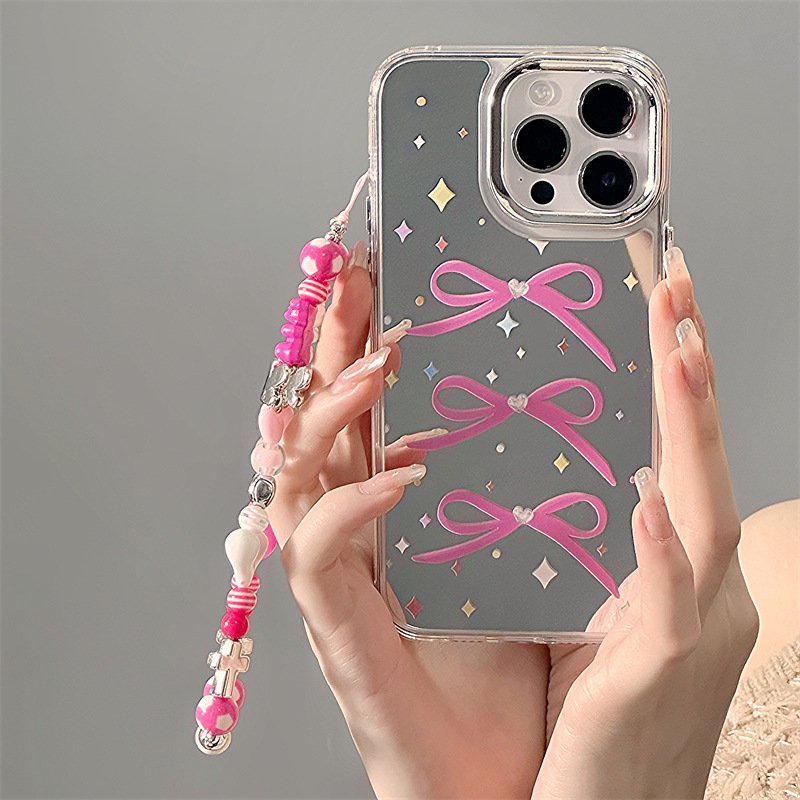 China plant no minimum butterfly love glossy mobile phone case with chain