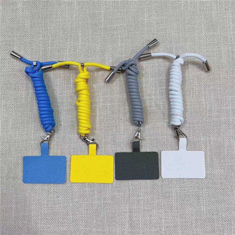 Cute Polyester Phone Case Chain Charm Teacher Lanyard Badge String Mobile Straps to Prevent Loss with Key Ropes Usage