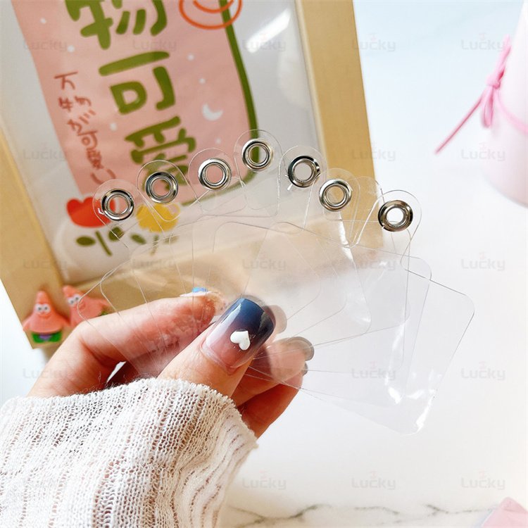 Universal Transparent Patch PVC Mobile Phone Case Back Sticker Lanyard Hanging Slice Lanyard Gasket for Phone Case Strap