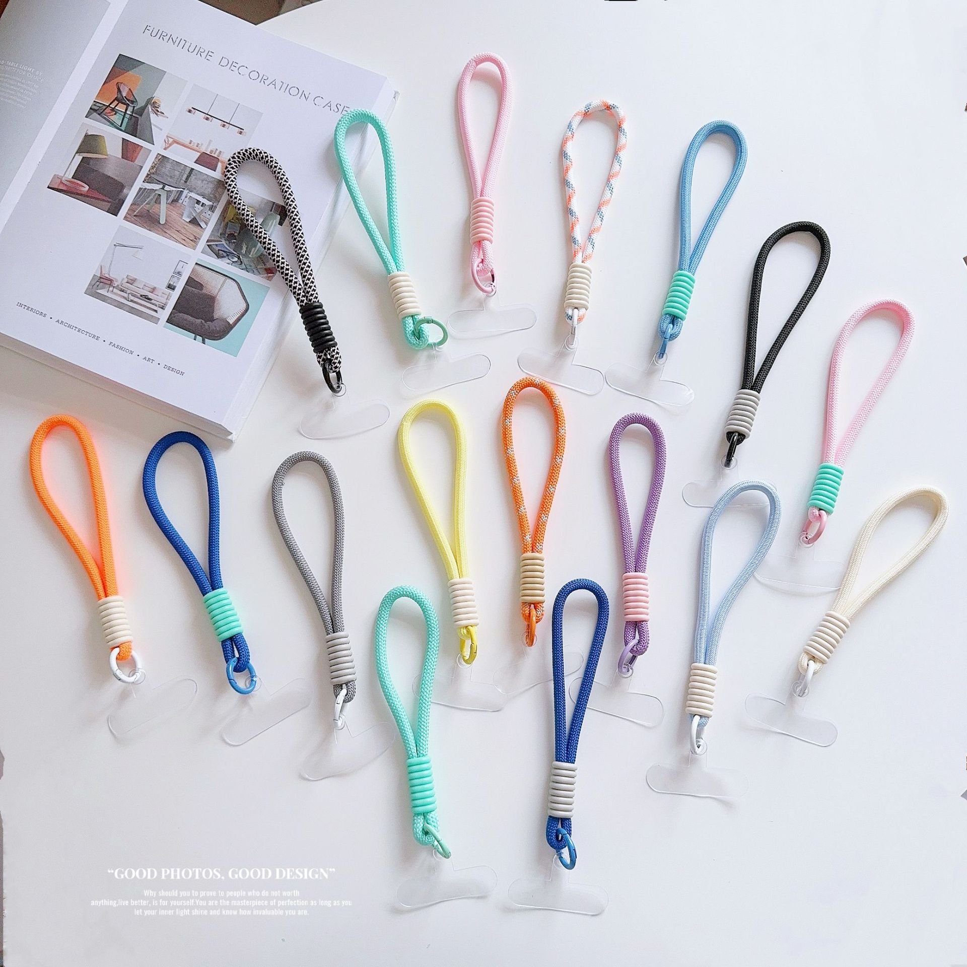 Candy Color Wrist Phone Rope Camera Phone Lanyard CellPhone Strap For Bottle For Mobile Phone Case