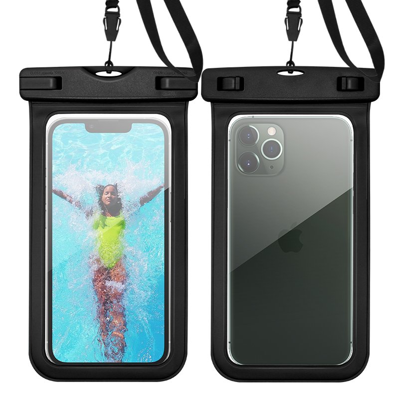 Wholesale basic IPX8 waterproof mobile pvc cover diving pouch phone bag for phone