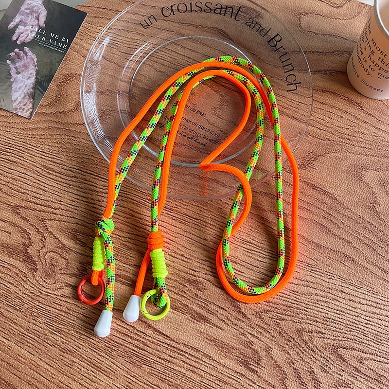 Adjustable Nylon Crossbody Phone Lanyard with Cute Design Polyester Wrist Strap Cell Phone Accessory for Gift Giving