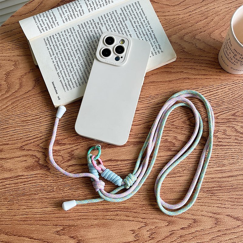 Adjustable Nylon Crossbody Phone Lanyard with Cute Design Polyester Wrist Strap Cell Phone Accessory for Gift Giving