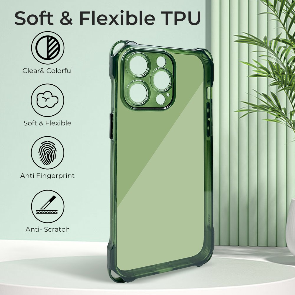 TENCHEN coque de protection transparente en TPU souple avec sangle etui de telephone avec laniere for iPhone 15