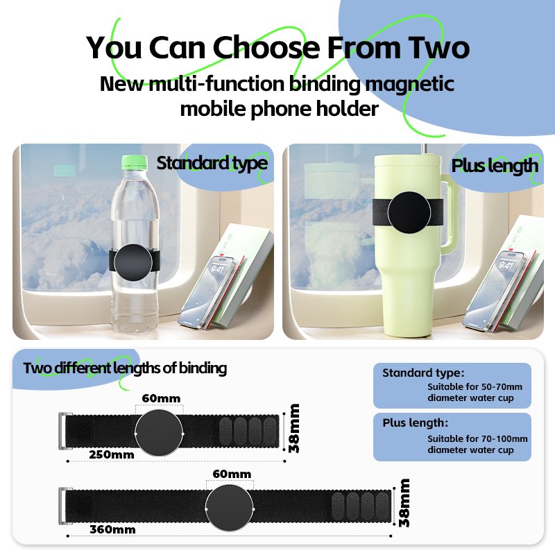 Magnetic wristband mobile phone holder Universal phone holder Live video fitness holder