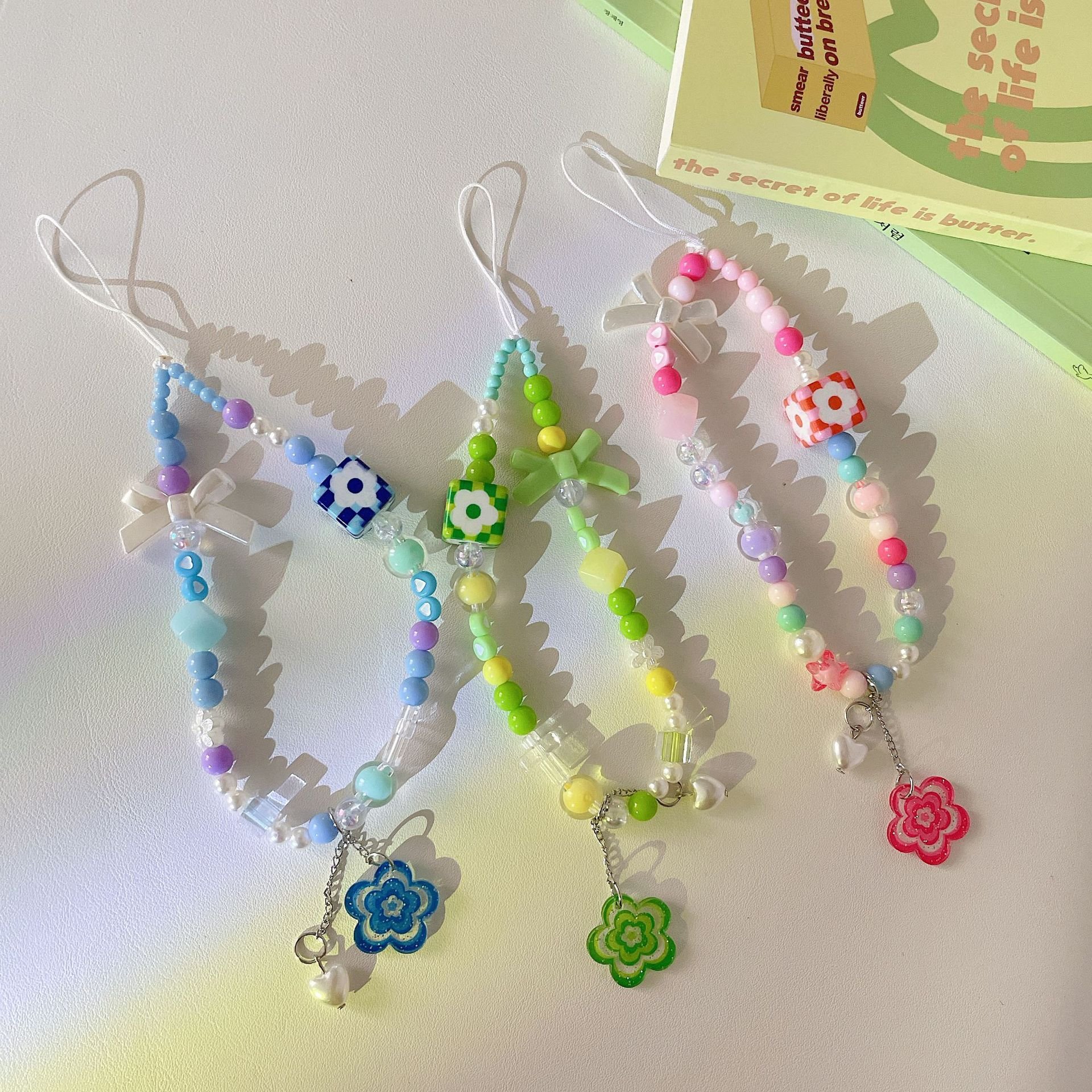 Handmade DIY Phone Strap Cell Phone Accessories Wrist Lanyard Bags Pendant Keychains Mobile Phone Straps