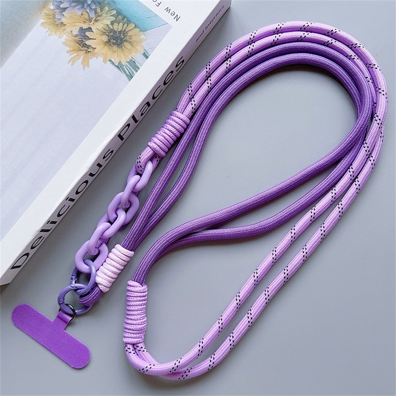 Cute Acrylic Phone Lanyard Diameter Outdoor Universal Case Crossbody Shoulder Card Neck Cord Clip Hang Anti-lost Wrist Strap