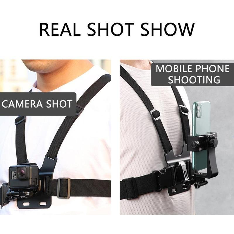 Outdoor Cell Phone Clip Action Camera China Good Quality Chest Mobile Phone Mount Hot Sale Wearable Strap Chest Phone Holder