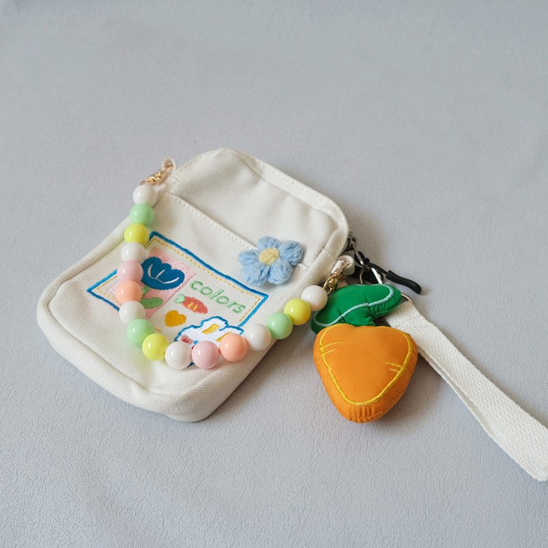 Candy Color Handmade Beaded Phone Straps Bag Portable Short Chain Versatile Mobile Phone Lanyard 31cm Custom 120cm