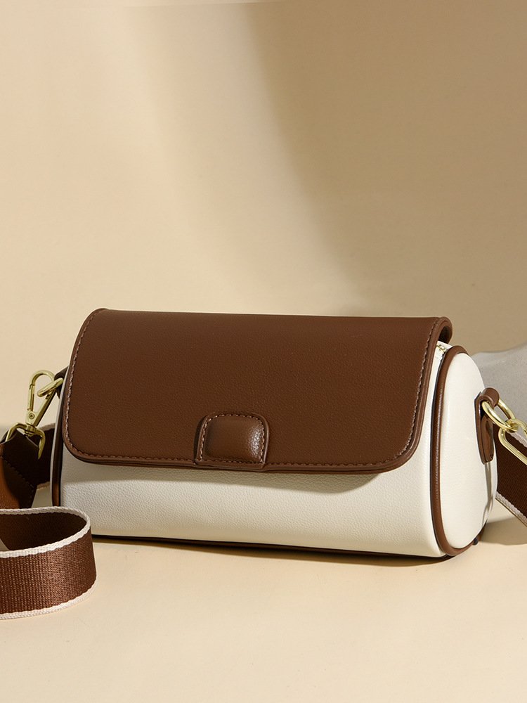 Baellerry Handbags for Women Fashion Girls Mobile Phone Shoulder Bag Women Contrasting Wide Straps Crossbody Bag for Women
