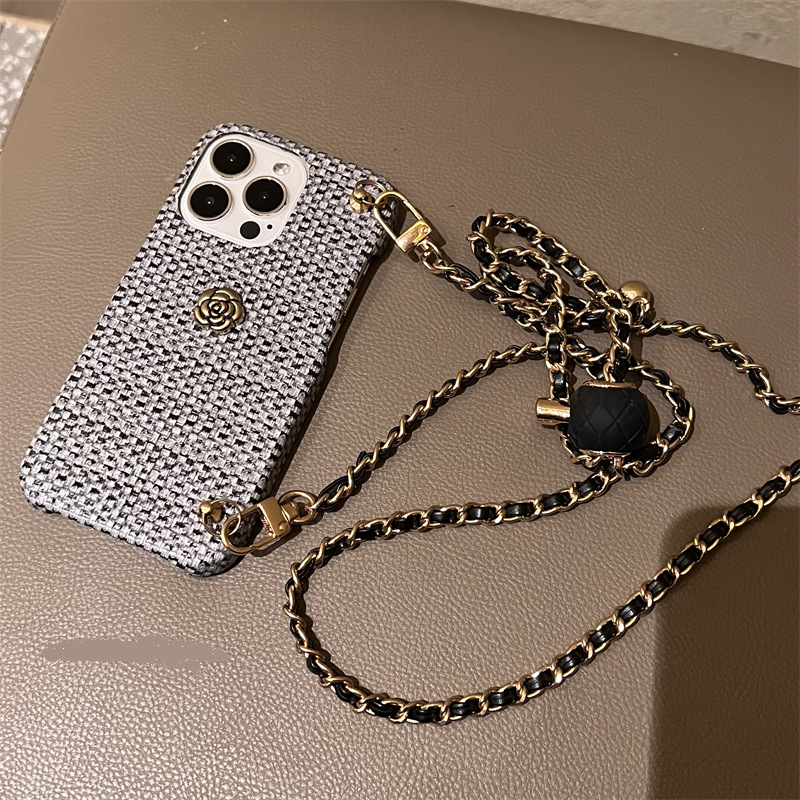 Adjustable High quality metal chain phone case cover straps Mobile Phone Bags Straps Cross-body Strap for iphone 15 15pro 14 13
