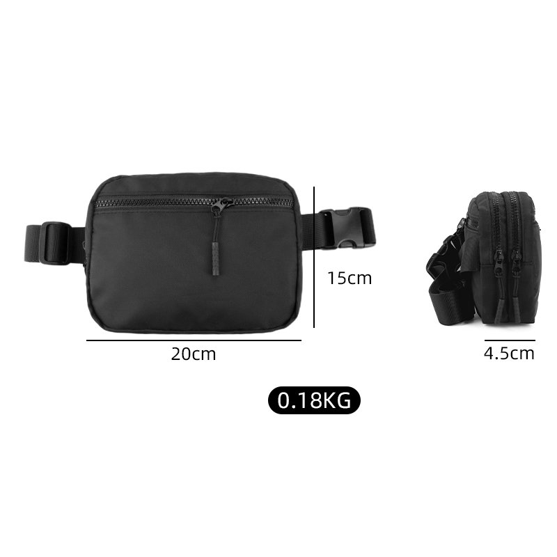 Fashion Lightweight Custom sport men women Crossbody Bags with Adjustable Strap Polyester Mobile Phone Waist Pack
