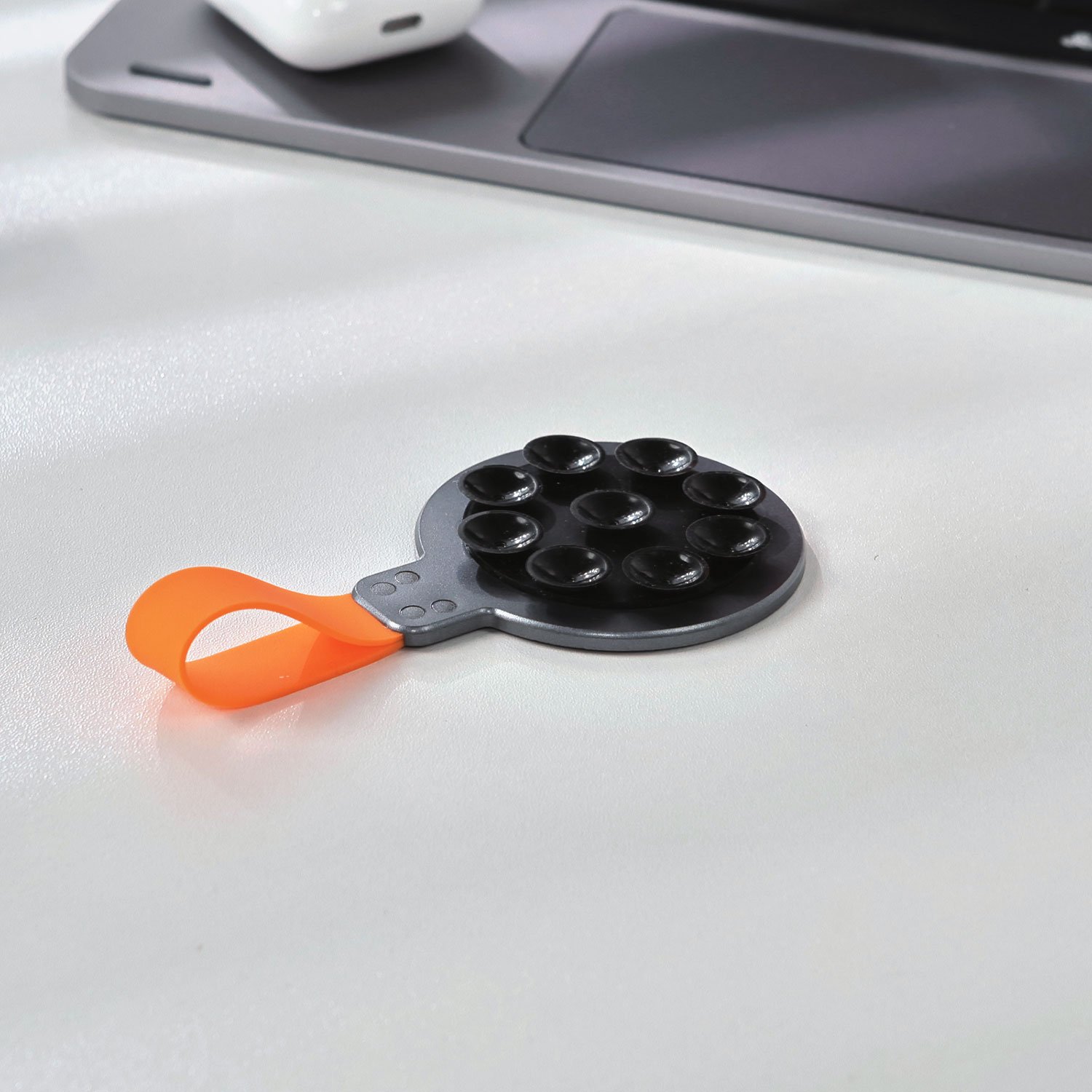 High Quality Custom Suction Cup Cute Mobile Phone Finger Grips Strap Socket Holder for Magsafe with 2 Metal Ring Stickers