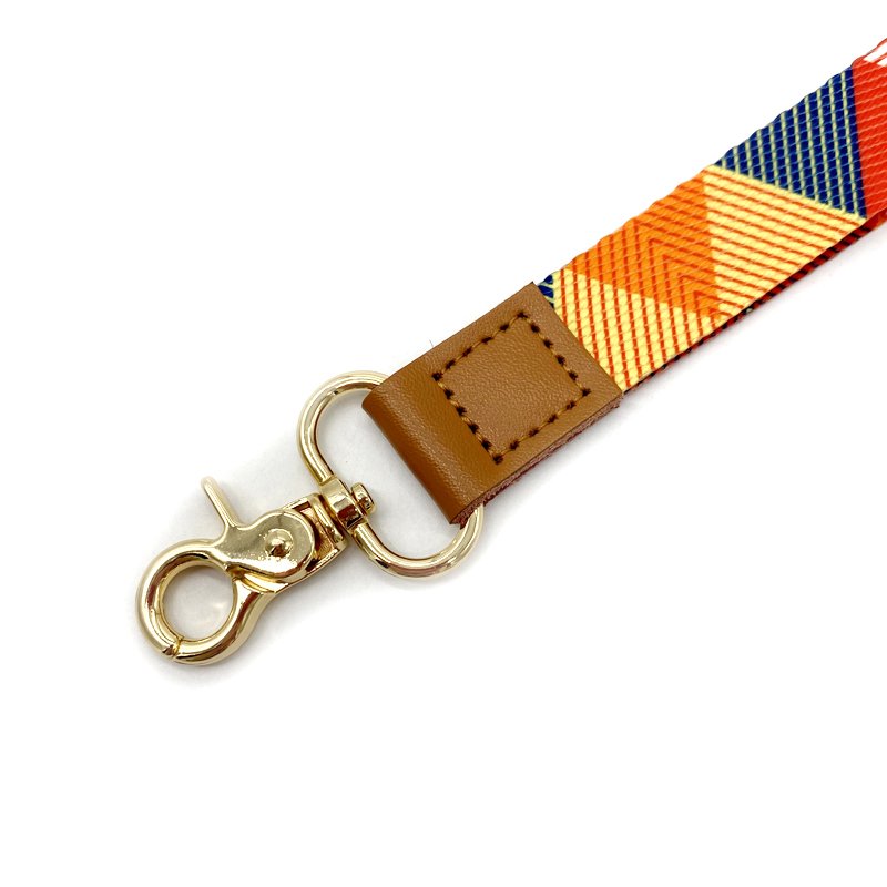Custom Design sublimation strap wrist polyester keychain lanyard short car keychain lanyards
