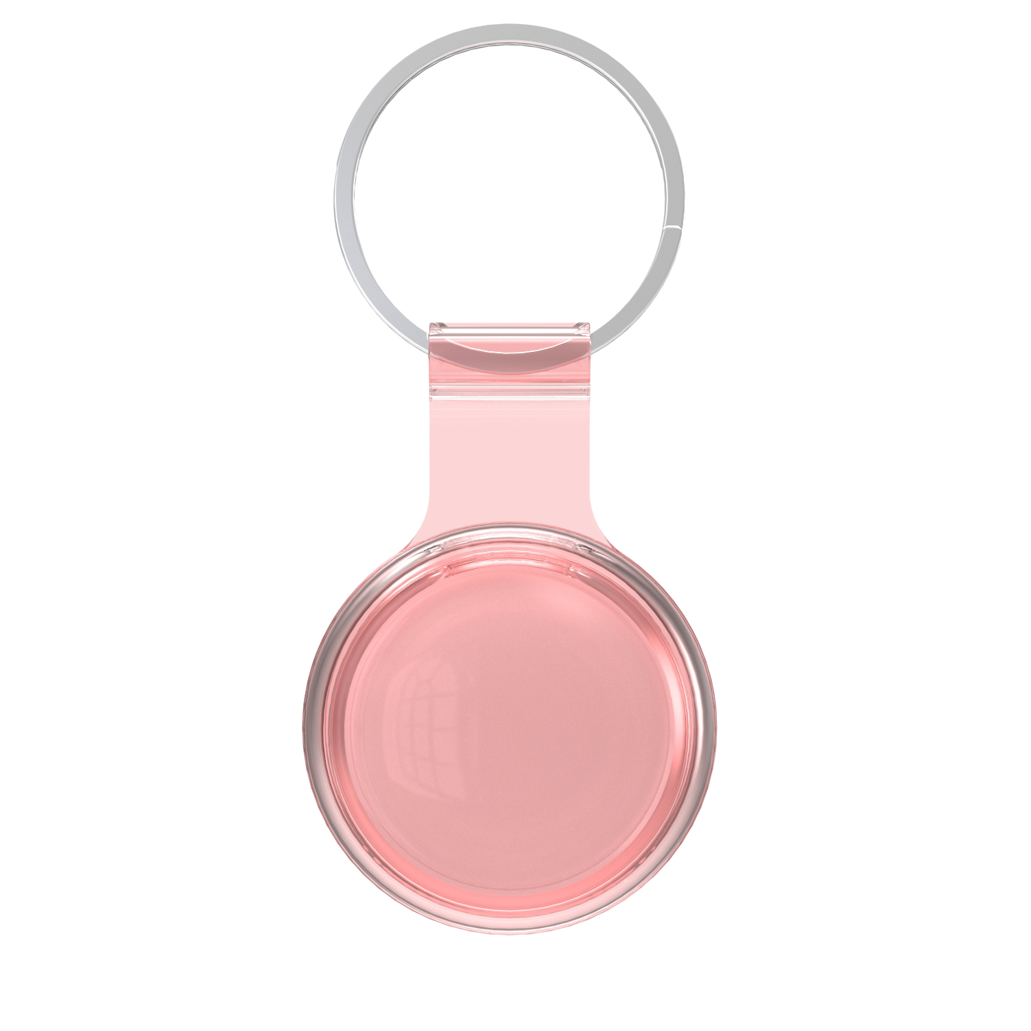 Simple transparent waterproof TPU Airtags case cover holder Tracker Holder for Apple airtag case with Keychain