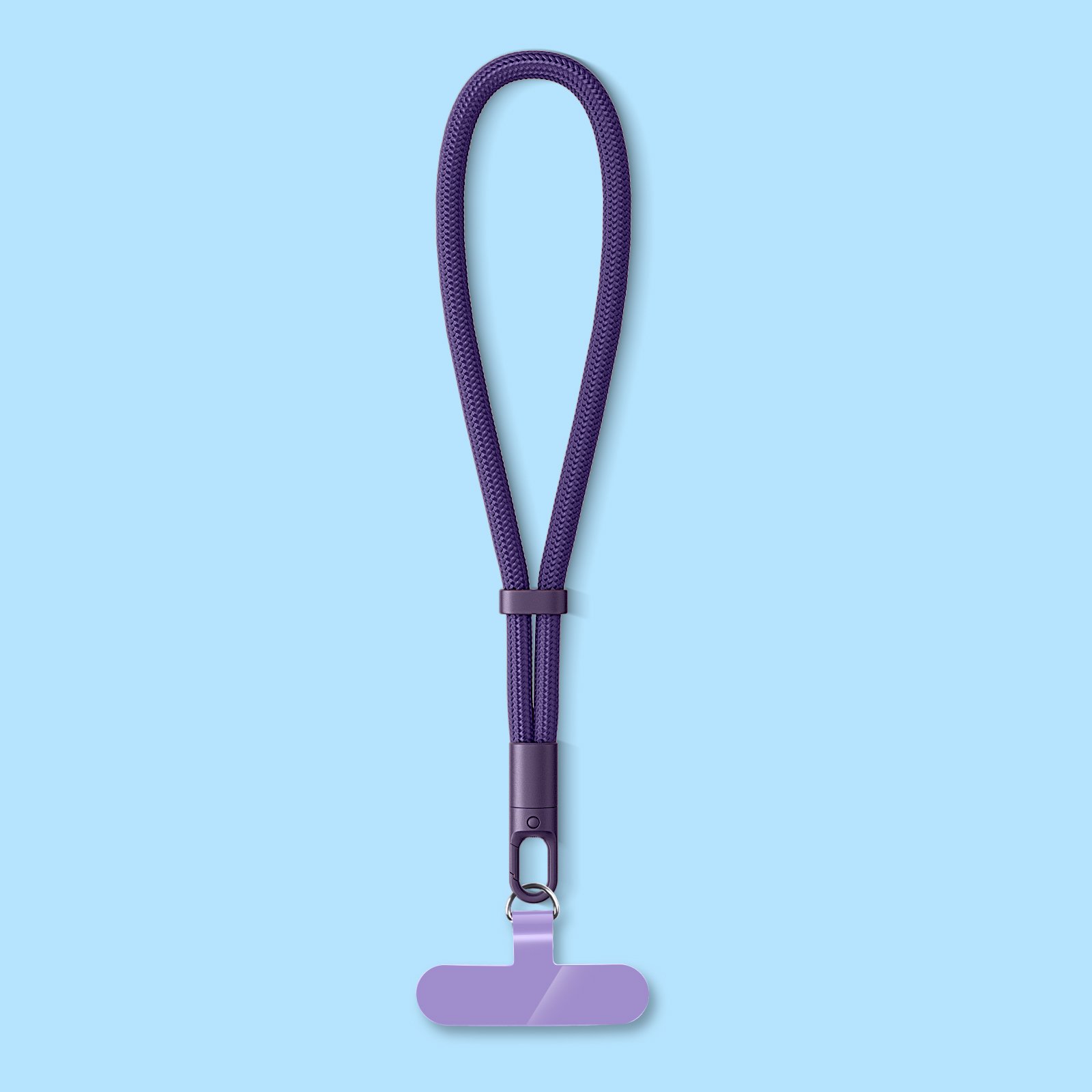 Universal Fashionable Nylon Mobile Phone Lanyard Short Wristlet Keychain Rope with Phone Tether Patch for Cell Phone Use