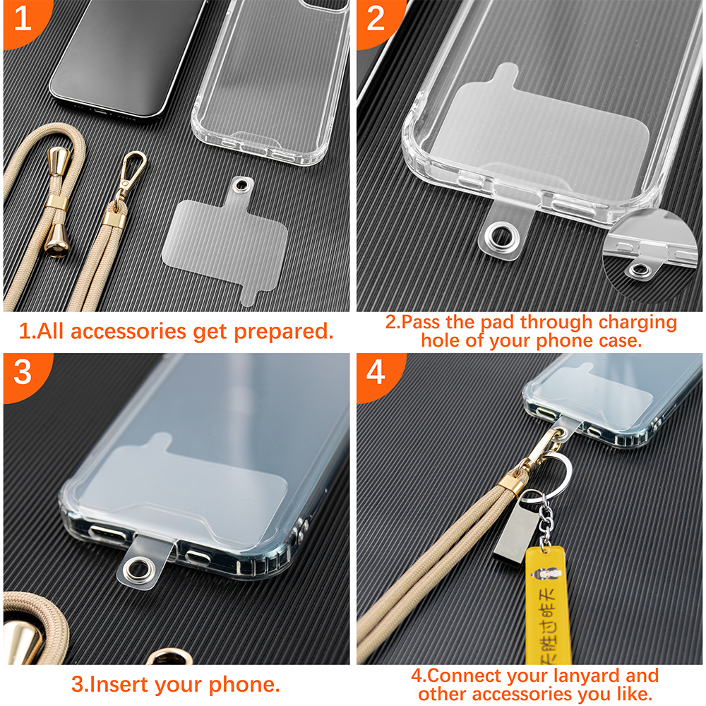 Hand-woven Strap Phone Lanyard Adjustable Detachable Neck Cord Strap And Phone Safety Tether For All Mobile Phone Case