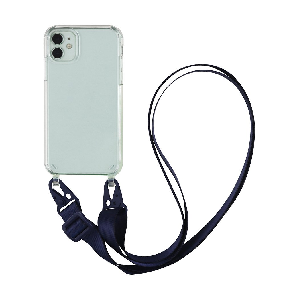 TPU+PC Crossbody Necklace Phone Case For iPhone 14 16 Pro Lanyard Cord Strap Cover phone 15 pro max case acrylic lanyard