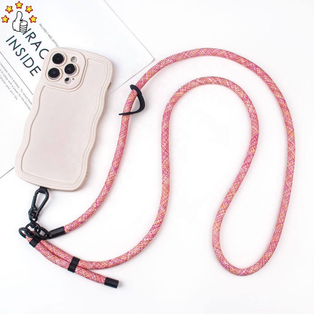 Hot Sport Phone Charm Long Style Nylon Crossbody Chain Mobile Phone Case Lanyard Straps For iPhone Cover Case