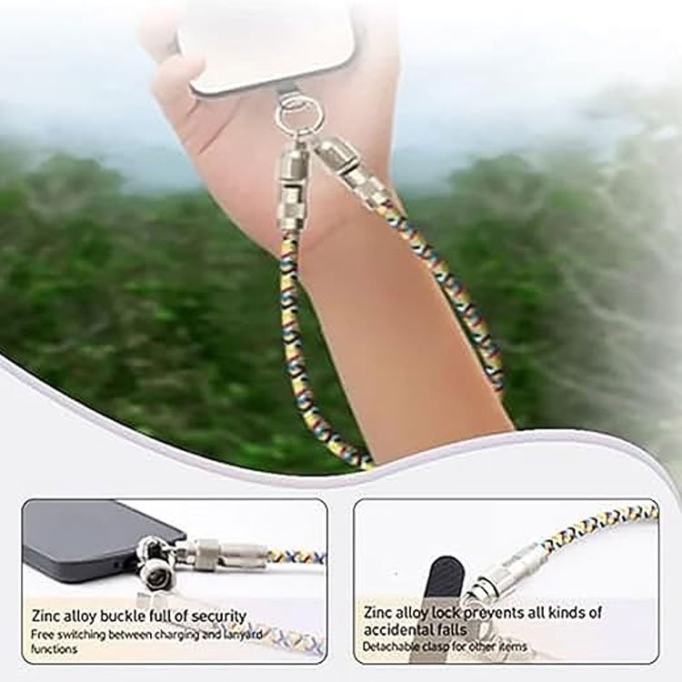 Custom Mobile Phone Data Cable Universal Crossbody Necklace Patch Strap Tab Lasso Tether Cell Phone Case Lanyard For iphone 16