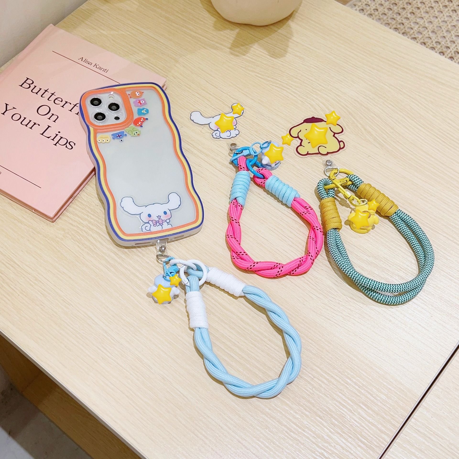 Custom High Quality Cartoon Short Mobile Phone Mobile Phone Lanyard Keychain Lanyard Lanyards For Phones