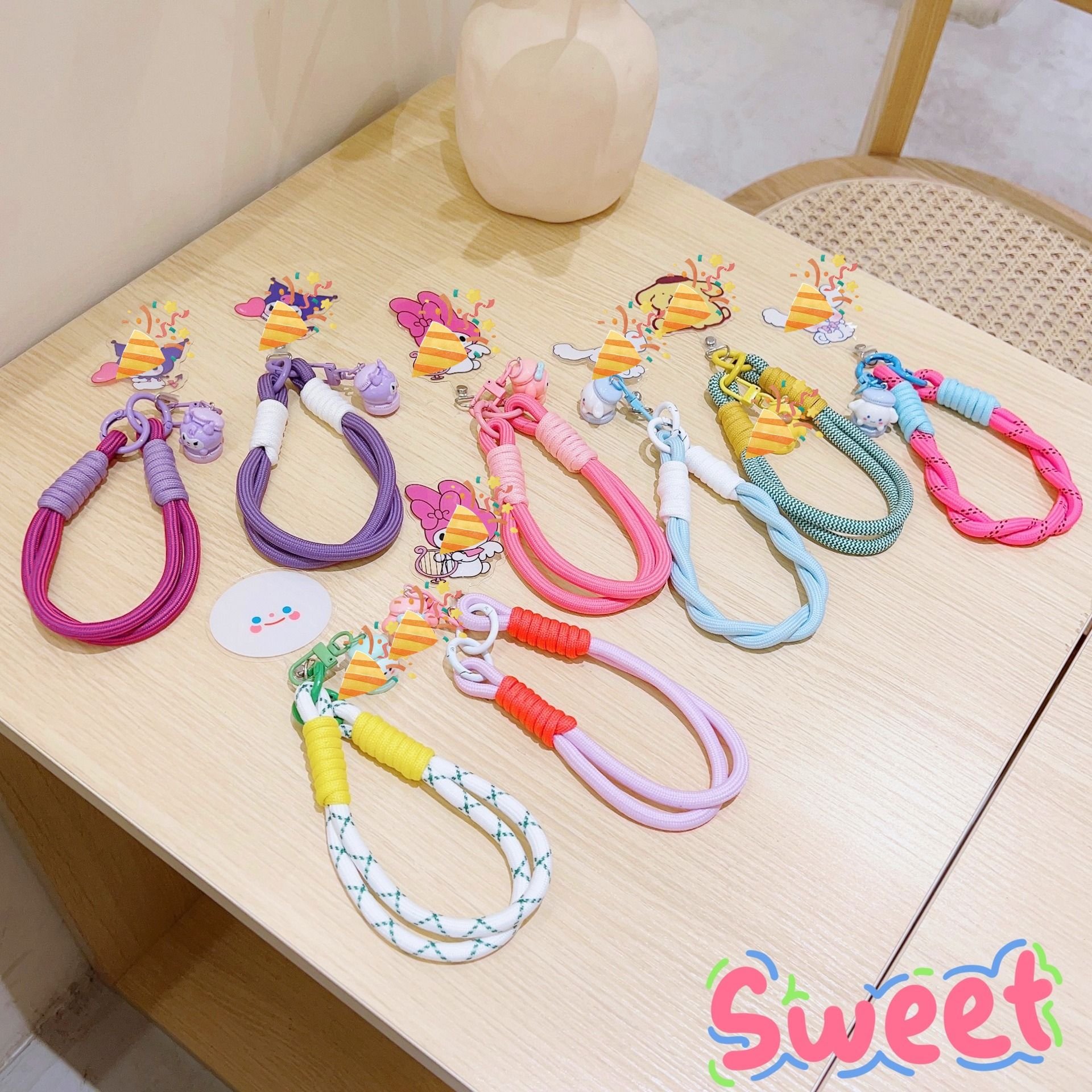 Custom High Quality Cartoon Short Mobile Phone Mobile Phone Lanyard Keychain Lanyard Lanyards For Phones