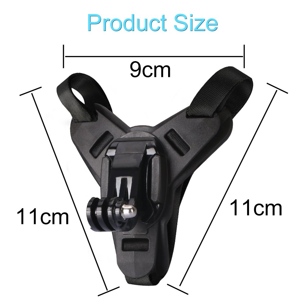 Motorcycle Helmet Chin Strap Mount Holder With Phone Clip For Go Pro Hero12 11 10 9 Action Camera Full Face Mobile Phone Holder