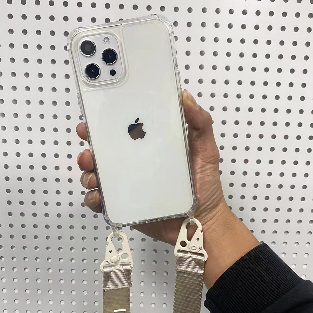New Wholesale Flat Lanyard Strap Phone Case Sports Design Crossbody Lanyard iPhone 15 16 Pro Max 14 13 Pro