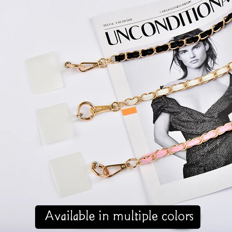 Phone Strap Anti-lost Lanyard phone charm Holder Mobile Accessories Crossbody Necklace Chain Black Color for All Phone Case
