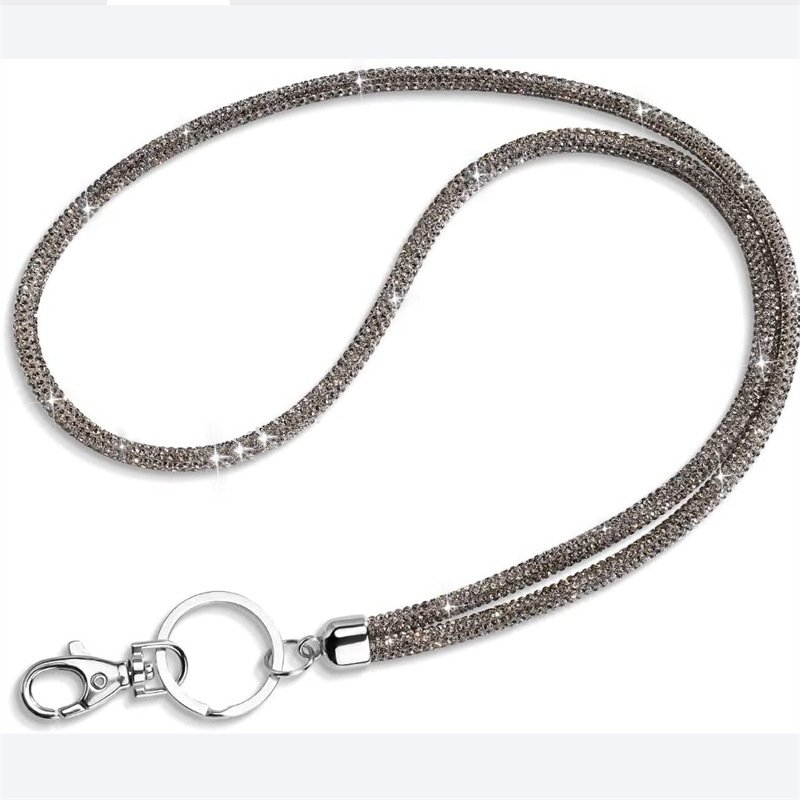 Glitter Phone Lanyard Phone Diamond Crystal Chain Straps Keychain Hanging Anti-lost Rope Mobile Phone Strap