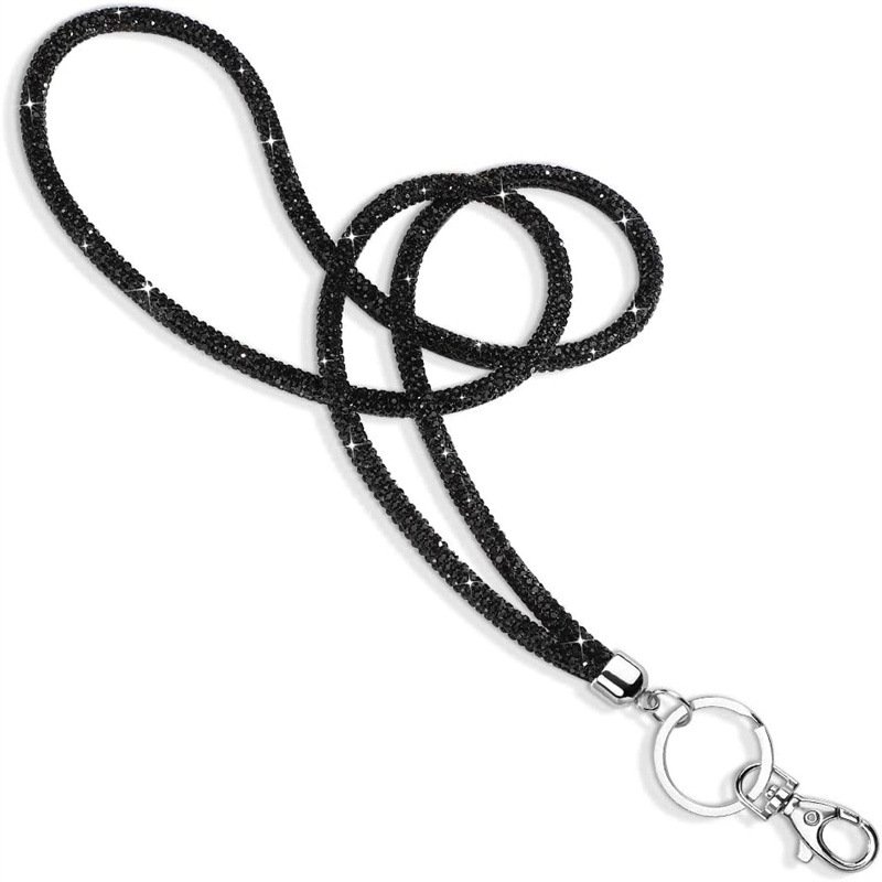 Glitter Phone Lanyard Phone Diamond Crystal Chain Straps Keychain Hanging Anti-lost Rope Mobile Phone Strap