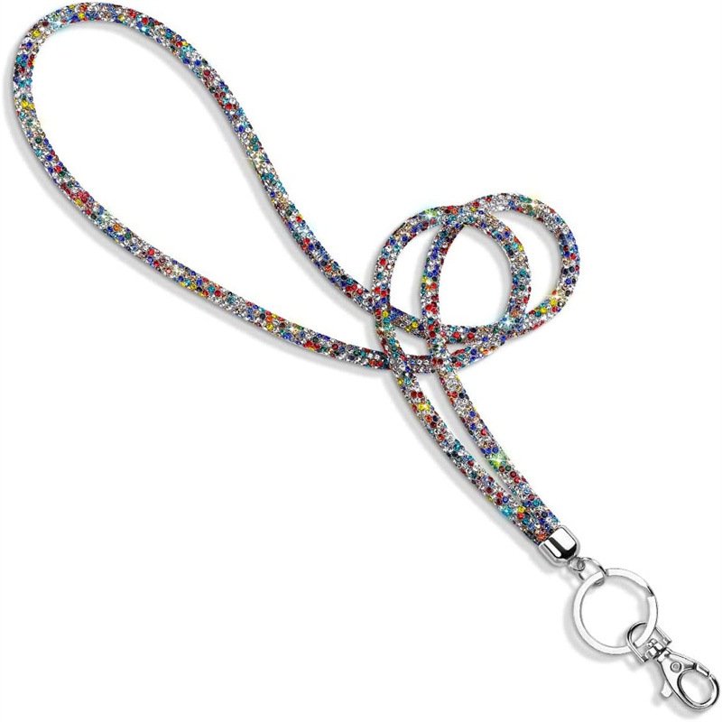 Glitter Phone Lanyard Phone Diamond Crystal Chain Straps Keychain Hanging Anti-lost Rope Mobile Phone Strap
