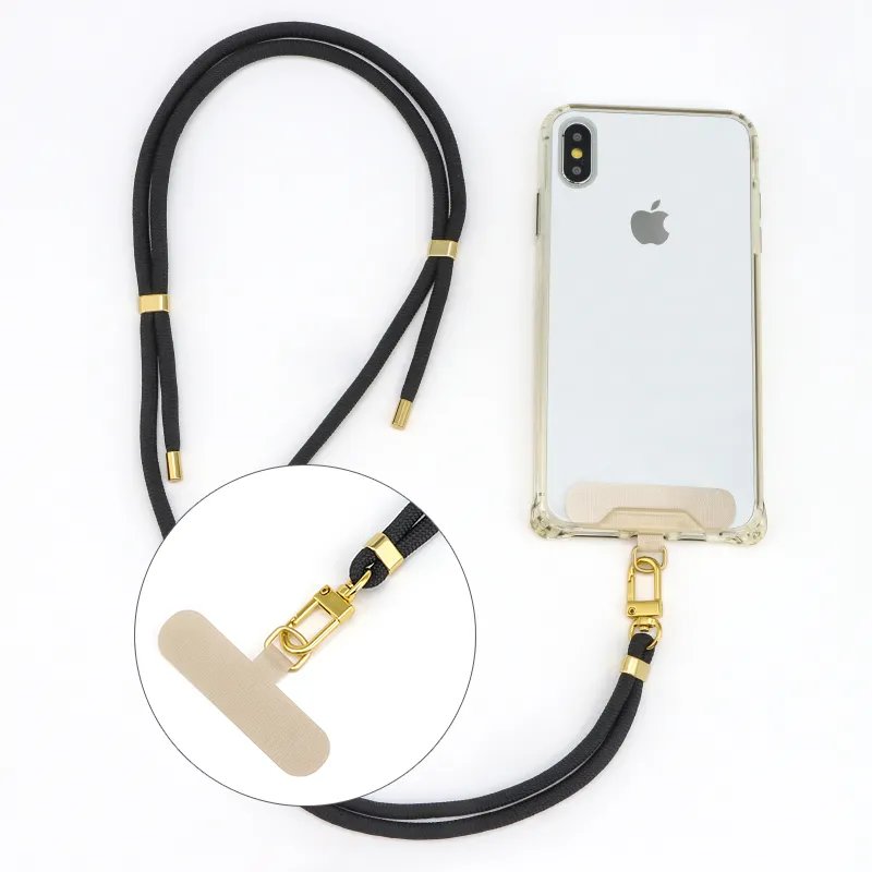 Universal Adjustable Crossbody Mobile Phone Lanyard Necklace Cell Phone Strap With Detachable Patch