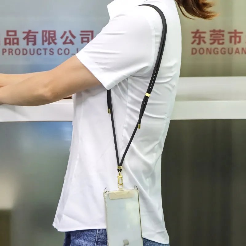 Universal Adjustable Crossbody Mobile Phone Lanyard Necklace Cell Phone Strap With Detachable Patch