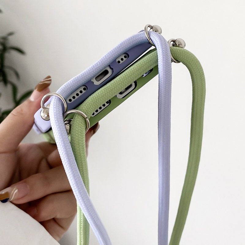 Necklace wallet Card Slot Soft cell Phone Case For iPhone 14 PRO max
