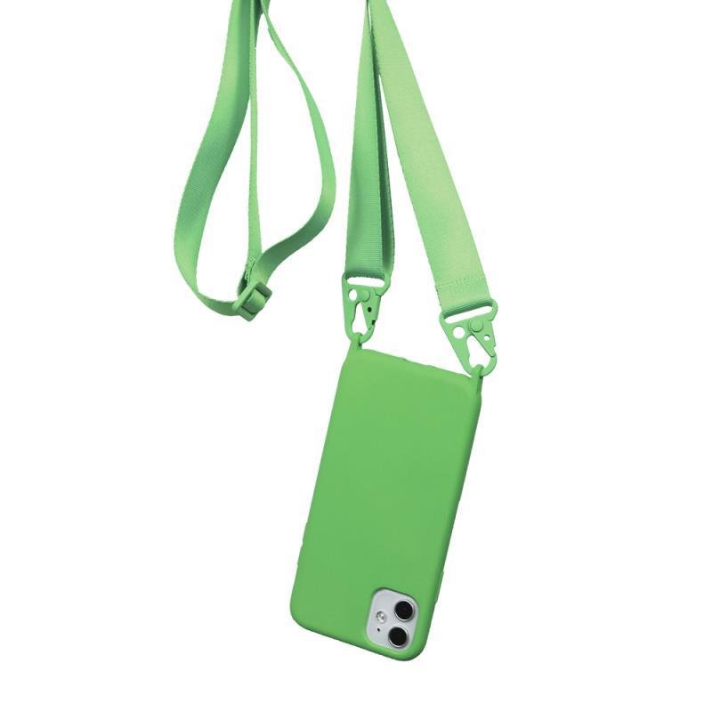 candy color silicone anti fall phone case for iphone 7 8 xr xs max 11 12 13 14 15 for iphone 16 case body with long strap