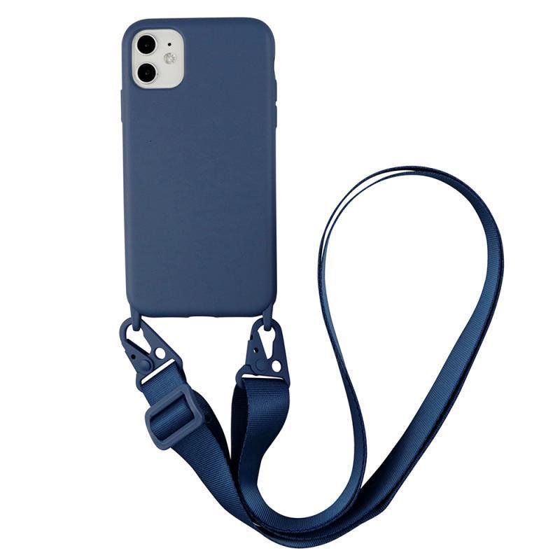 candy color silicone anti fall phone case for iphone 7 8 xr xs max 11 12 13 14 15 for iphone 16 case body with long strap