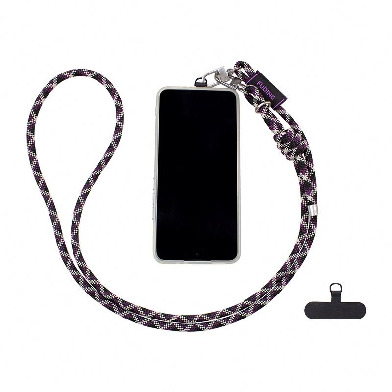 New Flat Leather Mobile Phone Hanging Rope,Crossbody Cell Phone Strap Short Custom Braided Wrist Straps/