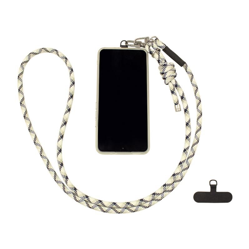 New Flat Leather Mobile Phone Hanging Rope,Crossbody Cell Phone Strap Short Custom Braided Wrist Straps/
