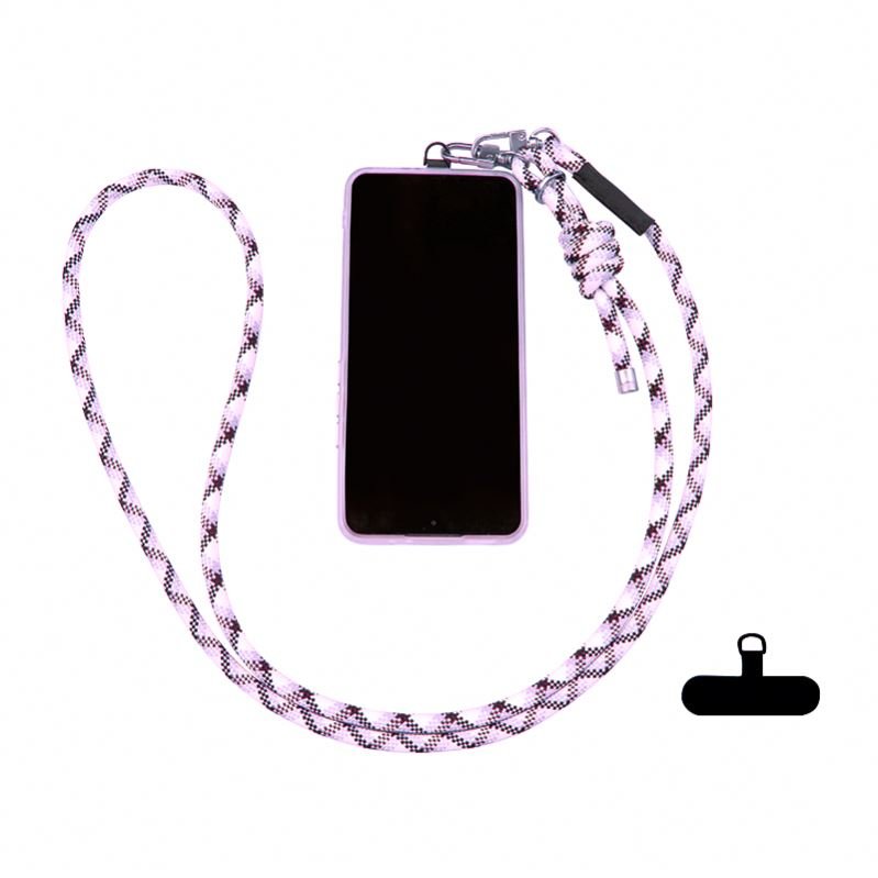 New Flat Leather Mobile Phone Hanging Rope,Crossbody Cell Phone Strap Short Custom Braided Wrist Straps/