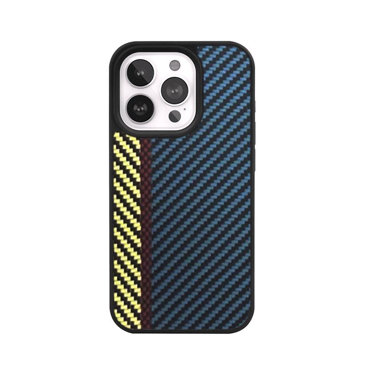 High quality OEM Contrast Color Carbon Fiber Phone Case for iPhones 15 16 cases wholesale New Design